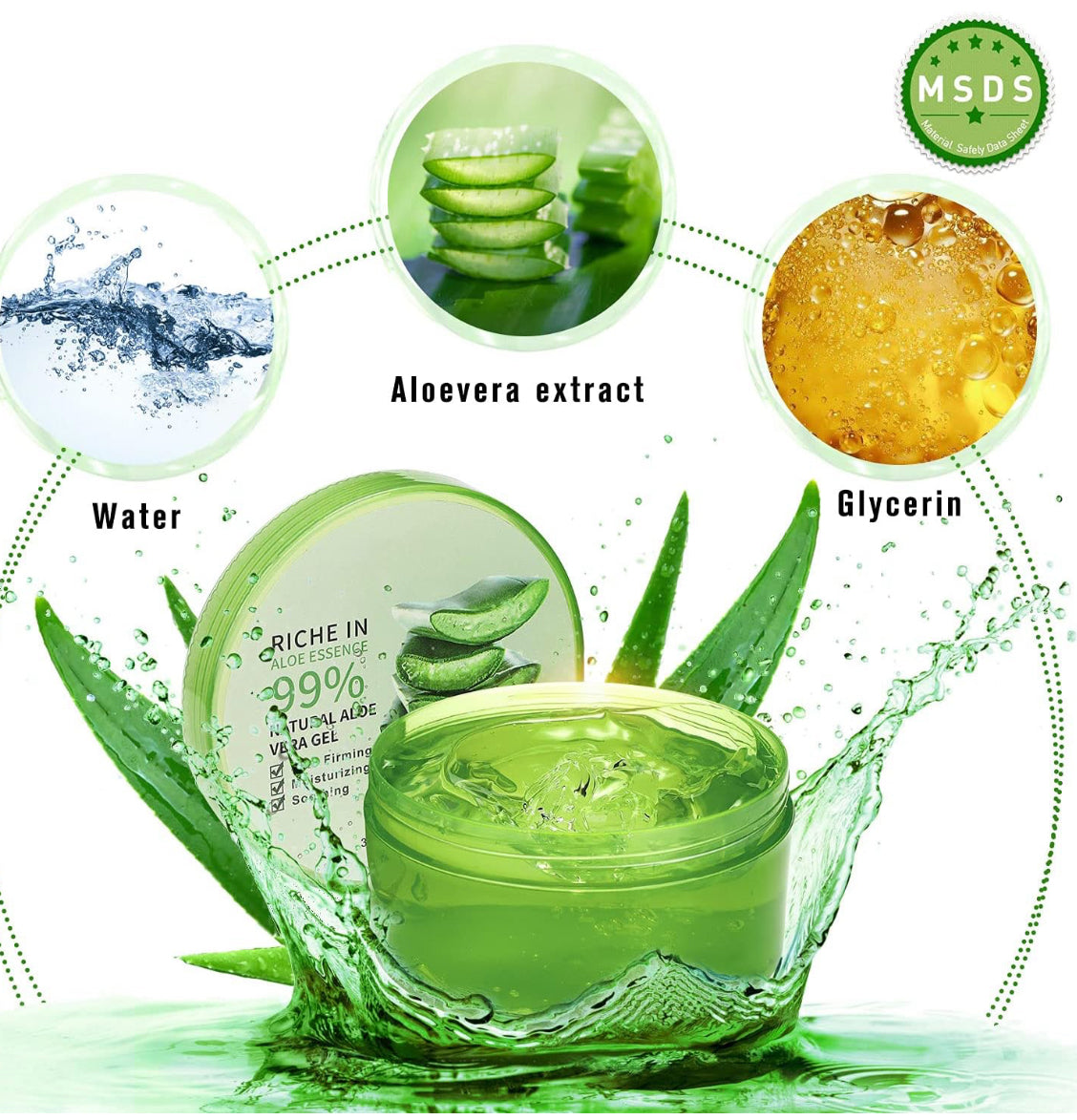 AloeGlow™ – Gel Apaisant à l’Aloe Vera 99%